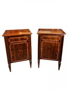 Pair of Louis XVI bedside tables